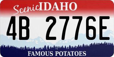 ID license plate 4B2776E