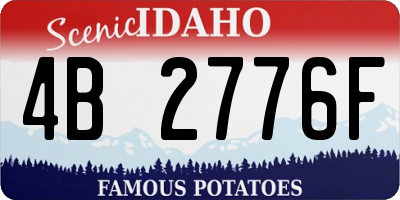 ID license plate 4B2776F