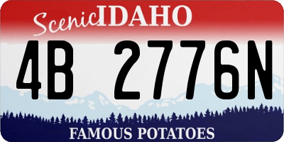 ID license plate 4B2776N