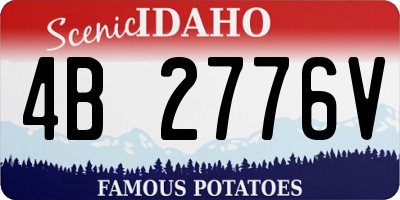 ID license plate 4B2776V