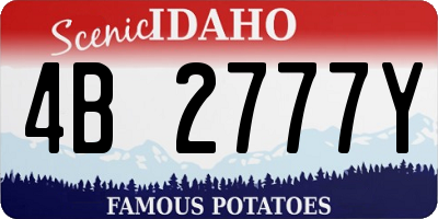 ID license plate 4B2777Y