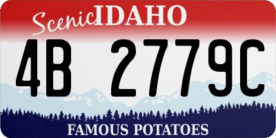 ID license plate 4B2779C