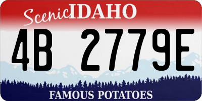 ID license plate 4B2779E