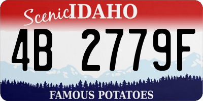 ID license plate 4B2779F