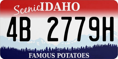 ID license plate 4B2779H
