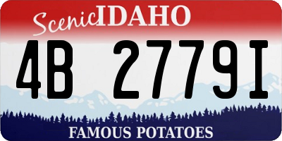 ID license plate 4B2779I