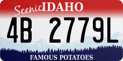 ID license plate 4B2779L