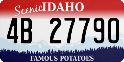 ID license plate 4B2779O