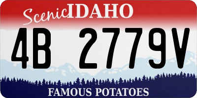 ID license plate 4B2779V