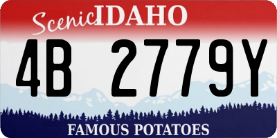 ID license plate 4B2779Y
