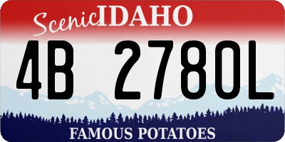 ID license plate 4B2780L