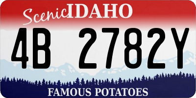 ID license plate 4B2782Y