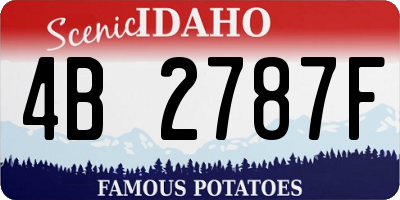 ID license plate 4B2787F