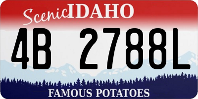 ID license plate 4B2788L