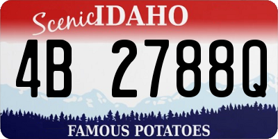 ID license plate 4B2788Q