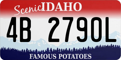 ID license plate 4B2790L