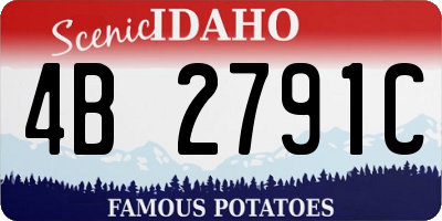 ID license plate 4B2791C