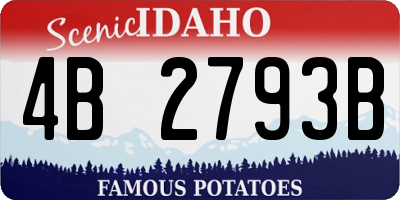 ID license plate 4B2793B