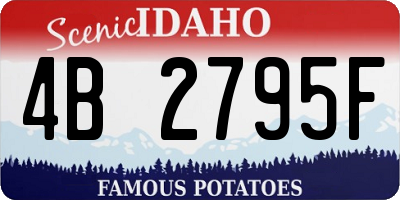 ID license plate 4B2795F