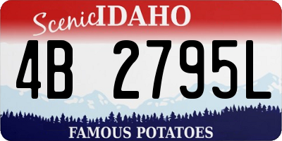 ID license plate 4B2795L