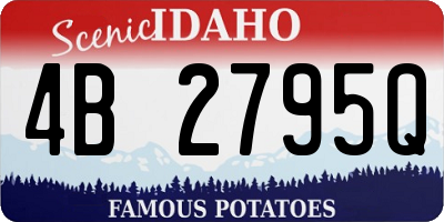 ID license plate 4B2795Q