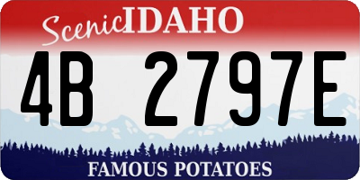 ID license plate 4B2797E