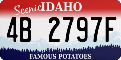 ID license plate 4B2797F