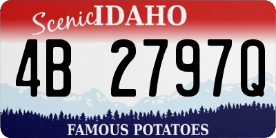 ID license plate 4B2797Q