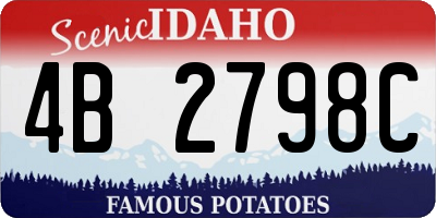 ID license plate 4B2798C