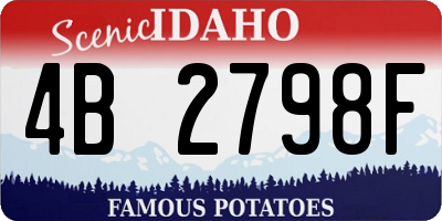 ID license plate 4B2798F