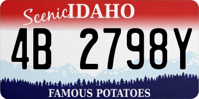 ID license plate 4B2798Y