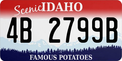 ID license plate 4B2799B