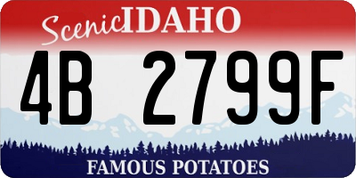ID license plate 4B2799F
