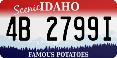 ID license plate 4B2799I