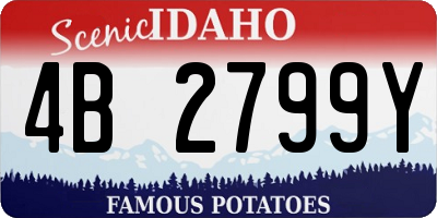 ID license plate 4B2799Y