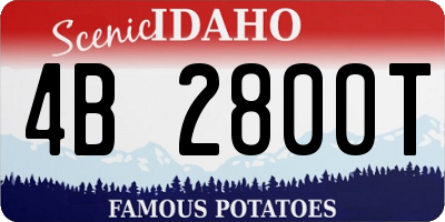 ID license plate 4B2800T