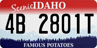 ID license plate 4B2801T