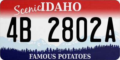 ID license plate 4B2802A