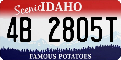 ID license plate 4B2805T