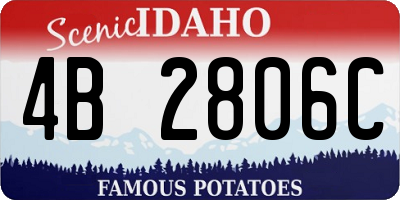 ID license plate 4B2806C