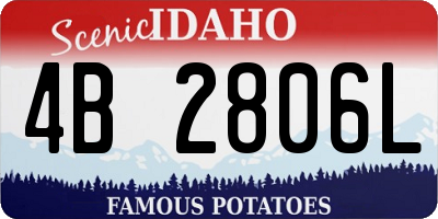 ID license plate 4B2806L
