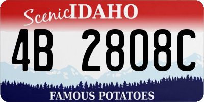 ID license plate 4B2808C