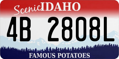 ID license plate 4B2808L