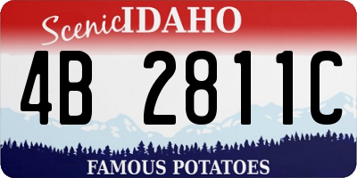 ID license plate 4B2811C
