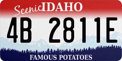 ID license plate 4B2811E