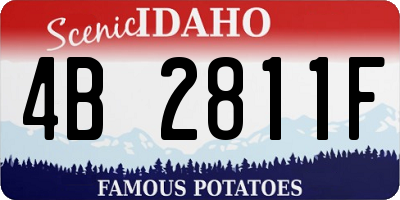 ID license plate 4B2811F