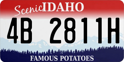 ID license plate 4B2811H