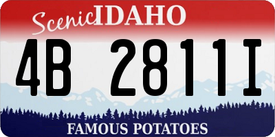 ID license plate 4B2811I