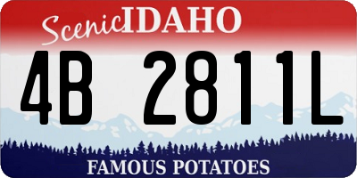ID license plate 4B2811L