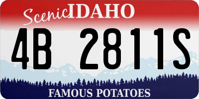 ID license plate 4B2811S